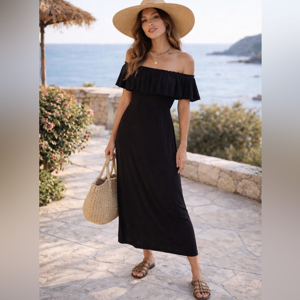 amuse society off the shoulder dress new vacation Aug sale